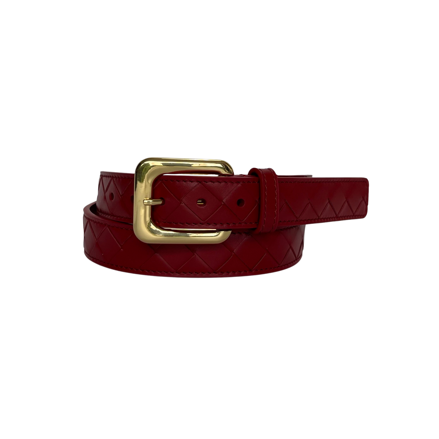Cora Belt Cherry Red