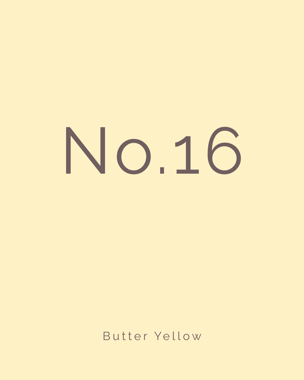 NO.16 Butter Yellow