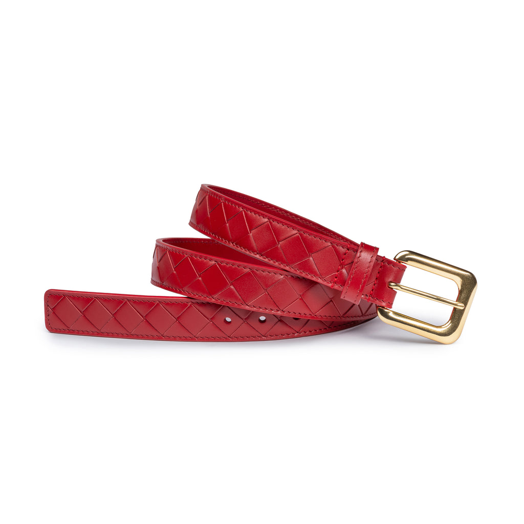Cora Belt Cherry Red