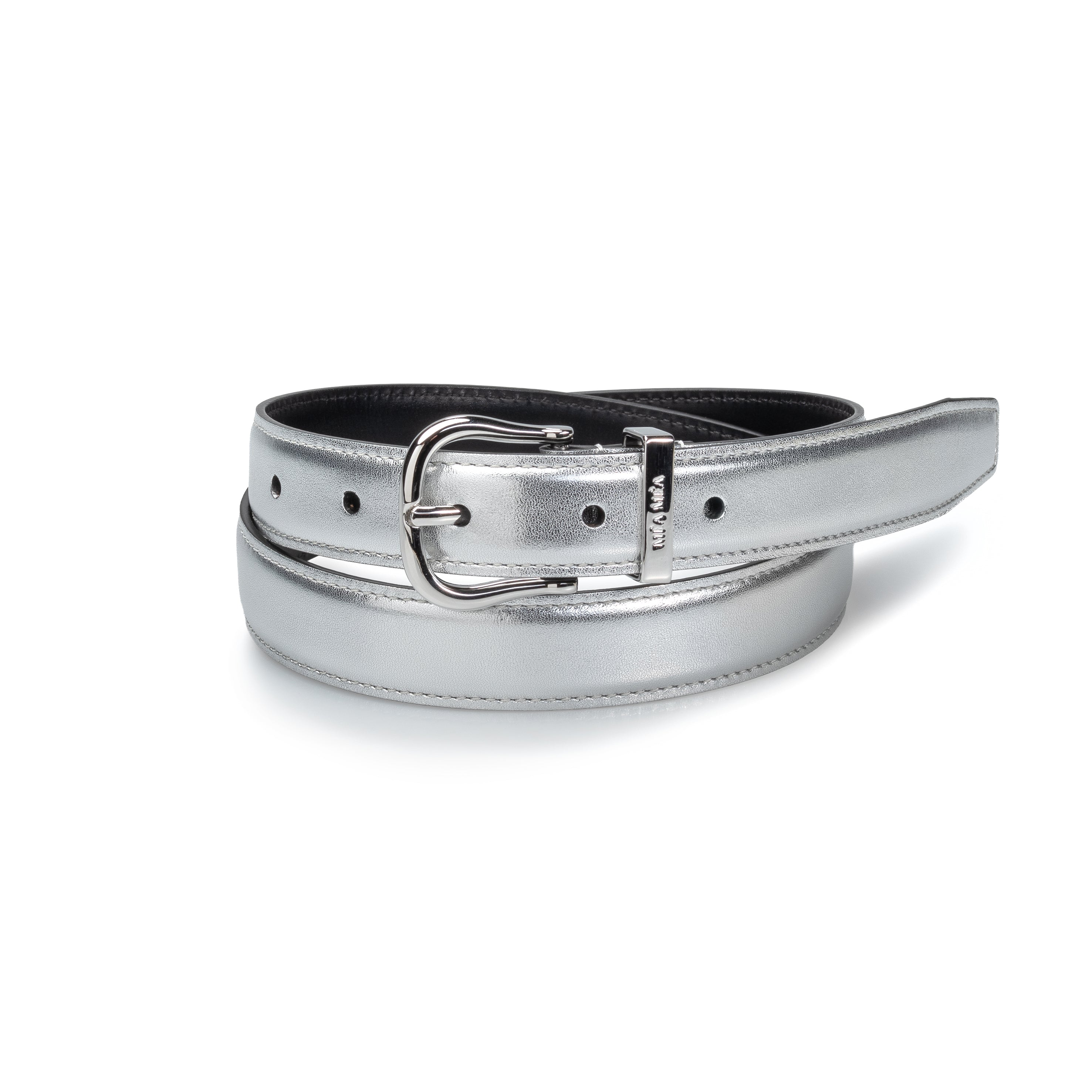 リ*ー様 porter classic silver belt M Pythia Belt NO.06 Silver Metallic – Premium Leather Belt | MÉA MÉA