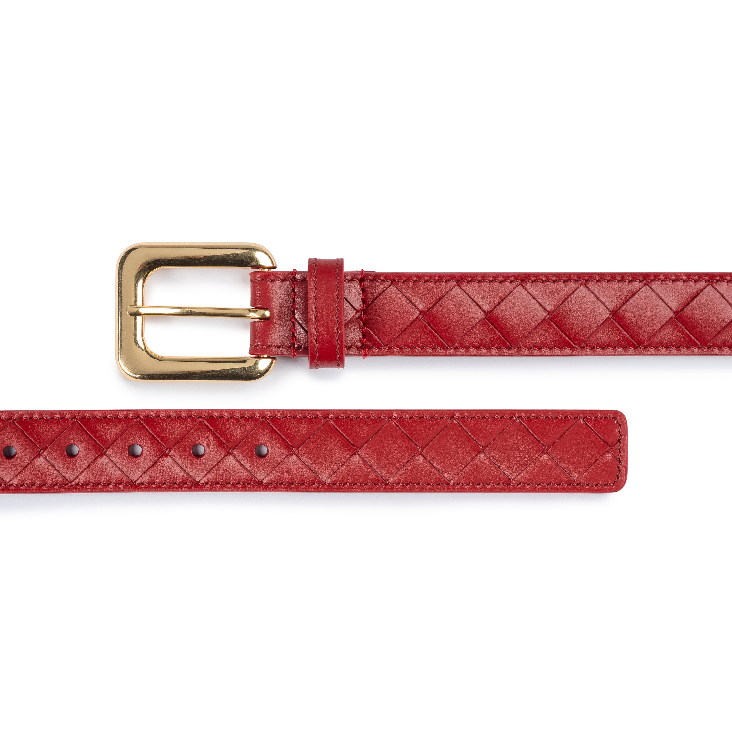 Cora Belt Cherry Red