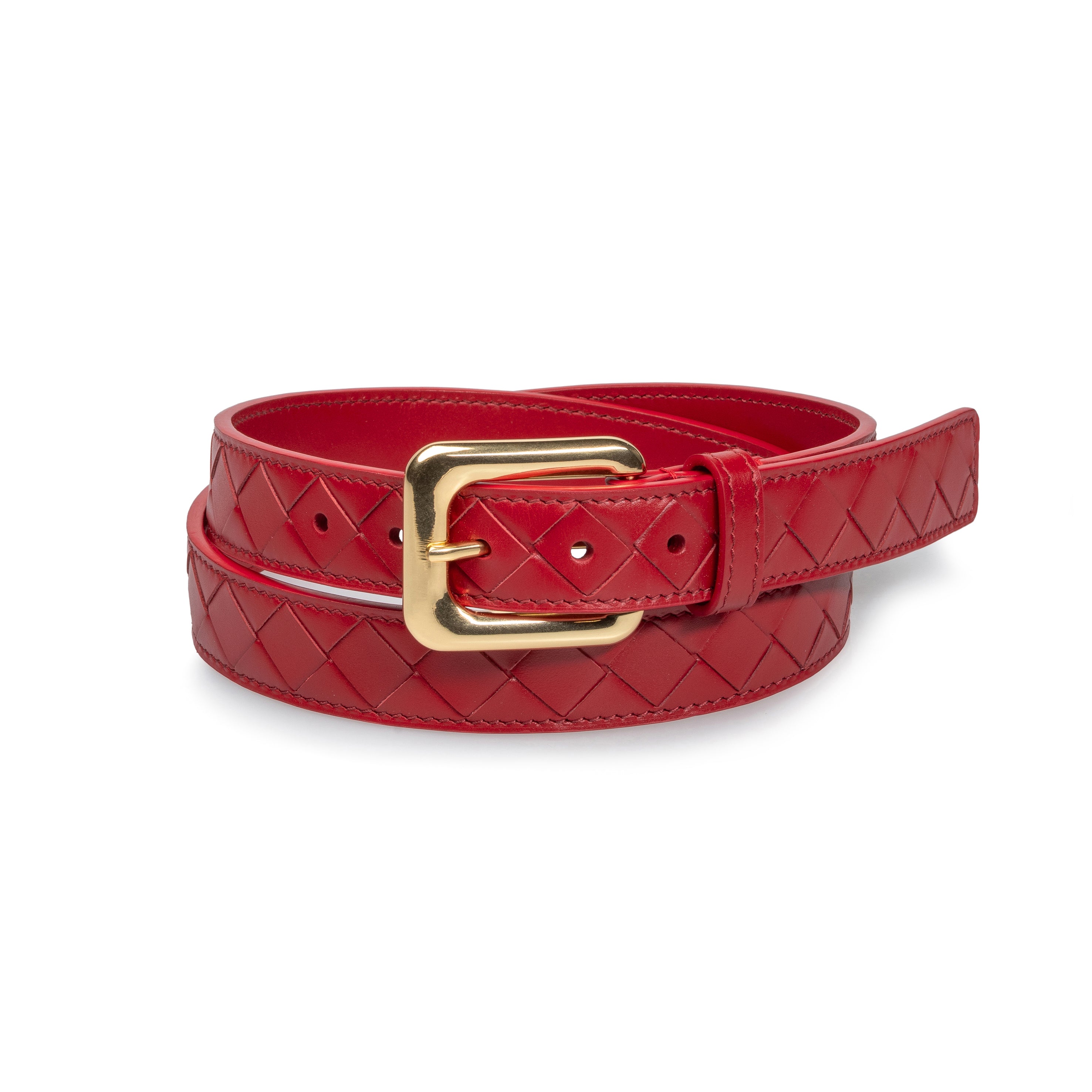 Cora Belt Cherry Red