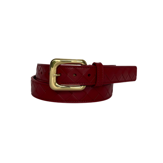 Cora Belt Cherry Red